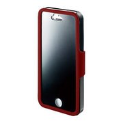 ISC-IP5/PVR [iPhone SE/5s/5用フィルム一体型プライバシーケース赤]