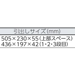 ヨドバシ.com - トネ TONE BX230BK [ツールチェスト 508X232X302mm