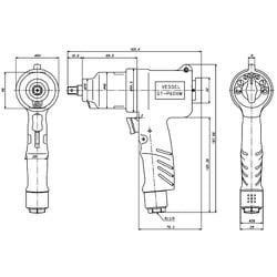 ヨドバシ.com - ベッセル VESSEL GT-P60XW [エアーインパクトレンチ GTP60XW] 通販【全品無料配達】