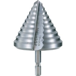 六角軸樹脂用ステップドリル 2枚刃 45～55mm NMS-55P