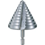 六角軸樹脂用ステップドリル 2枚刃 45~55mm NMS-55P