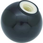 P-TPB40-12BK [樹脂製握り玉 芯金なし 黒 Φ40XM12mm]