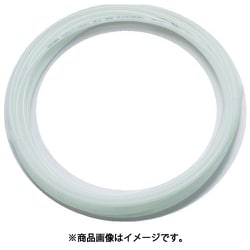 ポリウレタンチューブ 8X5.0mm 10m巻 ホワイト TEN-8-10