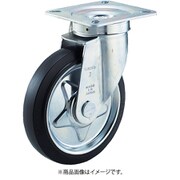 TJ-100C [プレス製ゴムキャスター自在金具付100パイ]