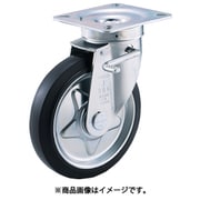 TJB-130 [プレス製ゴムキャスター 自在ダブルストッパー付 Φ130]