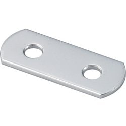TK19-F2C [ジョイント金具19型フラットクローム長さ50穴数2]
