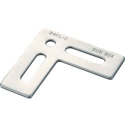TK24-FL2C [ジョイント金具24型フラットクローム寸法65×65穴数3]