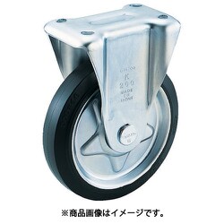プレス製ゴムキャスター 固定 Φ75 TK-75