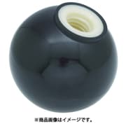 樹脂製握り玉 金具なし黒 25XM6mm TPB25-6BK