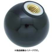 樹脂製握り玉 金具付黒 20XM6mm TPC20-6BK