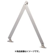 スチール製止付き平棒ステー 全長450mm 左用 TS-51-L