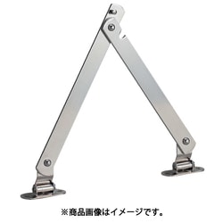 スチール製止付き平棒ステー 全長300mm 左用 TS-52-L