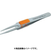 TSP-211 [ラバーグリップ付ステンレスピンセット 120mm 先丸型]