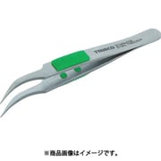 TSP-215 [ラバーグリップ付ステンレスピンセット 115mm 先細鷲型]