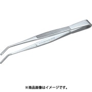 TSP-22 [ステンレス製ピンセット 125mm 曲ギザ付]