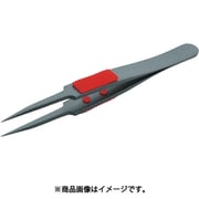 TSP-224 [ラバーグリップ付ピンセット フッ素コート 115mm 極細鋭型]