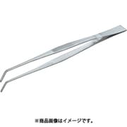 TSP-40 [ステンレス製ピンセット 300mm 曲ギザ付]