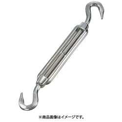 ステン製枠式ターンバックル フック&フックタイプ ねじ径W3/8 TTB-9H