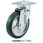 TUJB-100 [プレス製ウレタンキャスター 自在ダブルストッパー付 Φ100]