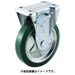 プレス製ウレタンキャスター 固定ストッパー付 Φ75 TUKB-75