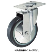 TXSJ-150 [プレス製省音キャスター ゴム車輪・ステンレス金具 自在 Φ150]