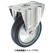 TXSK-125 [プレス製省音キャスター ゴム車輪・ステンレス金具 固定 Φ125]