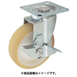 プレス製省音キャスター 自在ストッパー付 Φ125 TXUJB-125