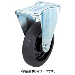 プレス製ナイロンホイールゴムキャスター 固定 Φ150 TYNRK-150