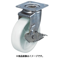 ナイロンキャスター ステンレス金具 自在ストッパー付 Φ100 TYSNJ-100S