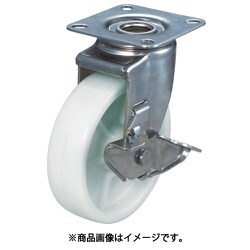 ナイロンキャスター ステンレス金具 自在ストッパー付 Φ130 TYSNJ-130S