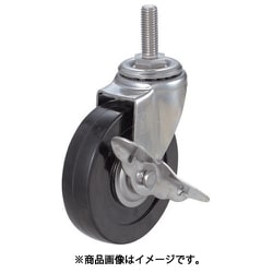 ねじ込み導電性ゴムキャスター ステン金具 自在S付 Φ100 TYSST-100RHES