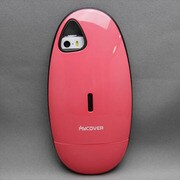 MINIOPAL SELLCTION 25340 [iPhone5/5s用 スタンド変身可能エッグ型ケース プラスチック×シリコン 蛍光ピンク]