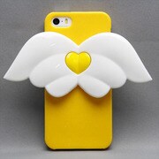 MINIOPAL SELLCTION 25265 [iPhone5/5s用 エンジェルケース シリコン×プラスチック イエロー]