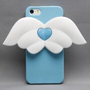 MINIOPAL SELLCTION 25272 [iPhone5/5s用 エンジェルケース シリコン×プラスチック ベビーブルー]