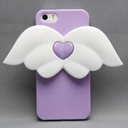 MINIOPAL SELLCTION 25296 [iPhone5/5s用 エンジェルケース シリコン×プラスチック ベビーパープル]