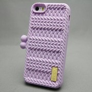 MINIOPAL SELLCTION 25043 [iPhone5/5s用 バック型ケース シリコン ベビーパープル]