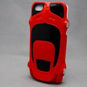 MINIOPAL SELLCTION 22578 [iPhone5/5s用 車型レーシングケース プラスチック ピンクレッド]