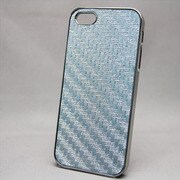 MINIOPAL SELLCTION 21533 [iPhone5/5s用 キラキラケース チェック アルミ アクア]