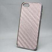MINIOPAL SELLCTION 21908 [iPhone5/5s用 キラキラケース チェック アルミ Ｓピンク]