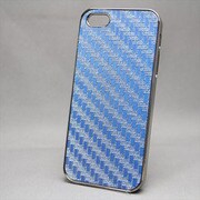 MINIOPAL SELLCTION 21922 [iPhone5/5s用 キラキラケース チェック アルミ Sブルー]