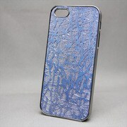 MINIOPAL SELLCTION 21878 [iPhone5/5s用 キラキラ立体シリーズ アルミ Ｓブルー]