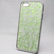 MINIOPAL SELLCTION 22516 [iPhone5/5s用 キラキラ立体シリーズ プラスチック きらきらグリーン]