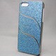 MINIOPAL SELLCTION 22806 [iPhone5/5s用 キラキラ3分割シリーズ アルミ ブルー]