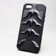 MINIOPAL SELLCTION 21793 [iPhone5/5s用 骨浮き出し 立体ケース ボーンシリーズ シリコン BK×BK]