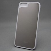 MINIOPAL SELLCTION 24886 [iPhone5/5s用 ミラーケース プラスチック＆ステンレス ホワイト＆ステン]