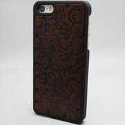MINIOPAL SELLCTION 24817 [iPhone5/5s用ウッドケース プラスチック＆ウッド ウッド＆ブラック]