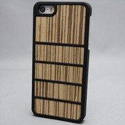 MINIOPAL SELLCTION 24787 [iPhone5/5s用ウッドケース プラスチック＆ウッド ライトカラーウッド＆ブラック]