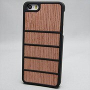 MINIOPAL SELLCTION 24794 [iPhone5/5s用ウッドケース ウッド＆プラスチック レッドウッド＆ブラック]