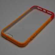 MINIOPAL SELLCTION 25234 [iPhone5/5s用 2色バンパー＋クリアボード付き シリコン ピンク＆オレンジ]