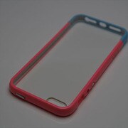 MINIOPAL SELLCTION 25241 [iPhone5/5s用 2色バンパー＋クリアボード付き シリコン ピンク＆水色]